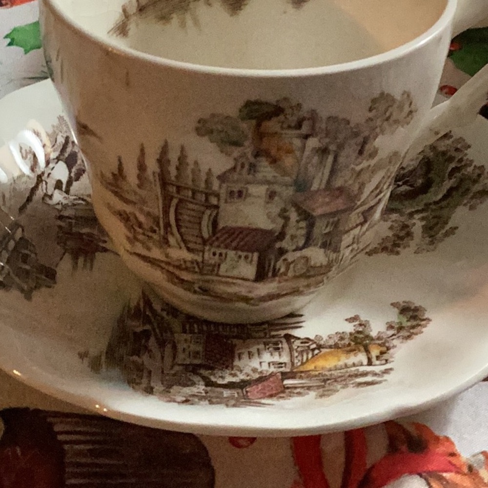 Vintage cup and saucer .